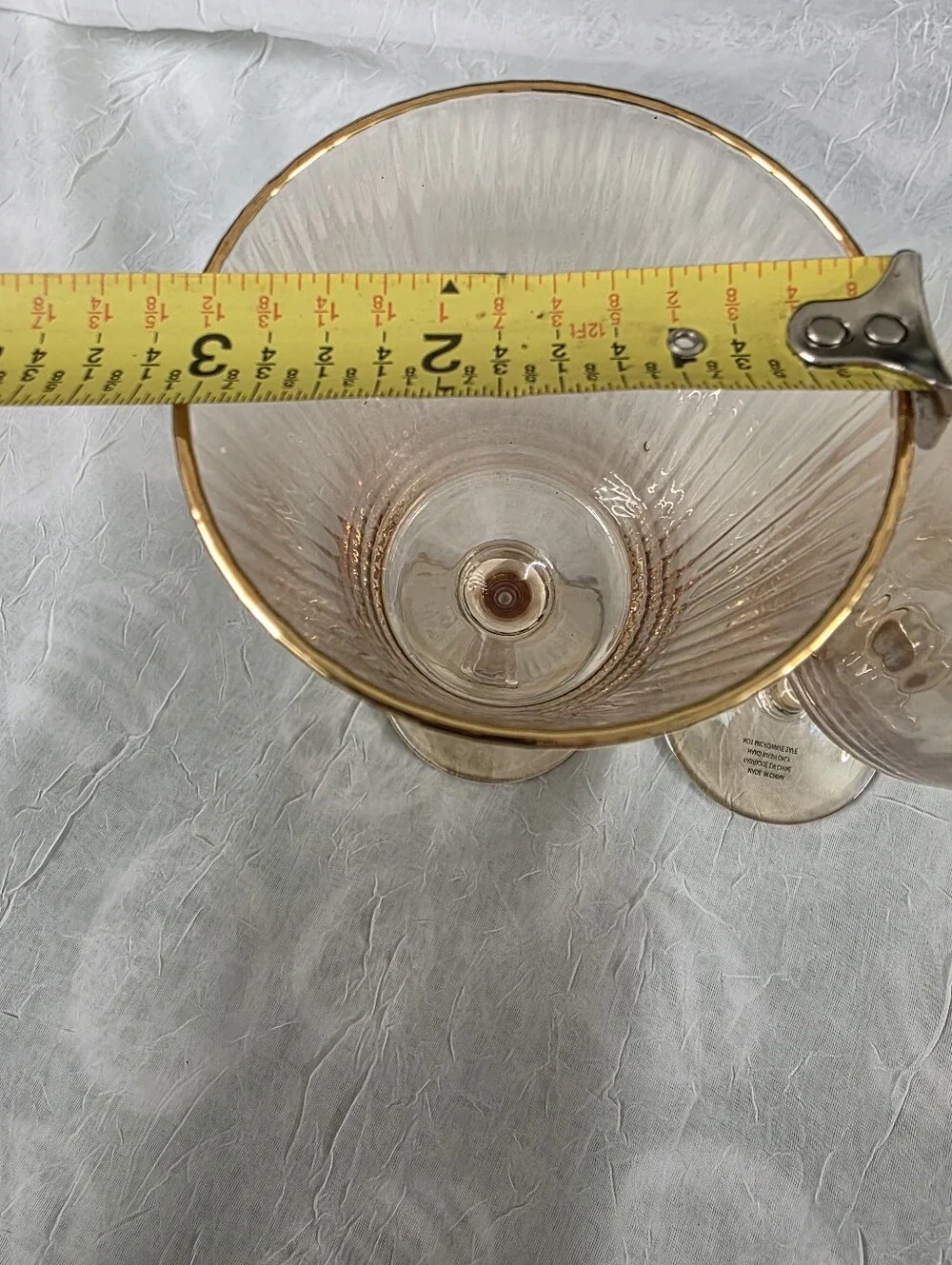 Anthropologie Rochelle Wine Glasses, Set of 3